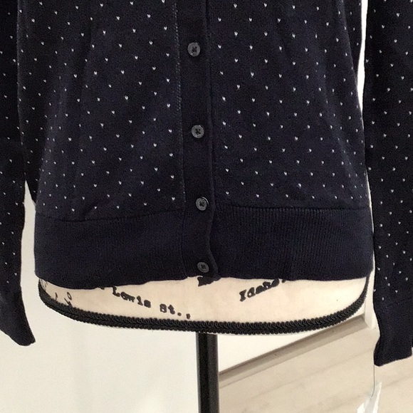 🆕 LIZ CLAIBORNE “Greener Pastures” Stripes & Dots Short Cardigan Button Down - Picture 4 of 12